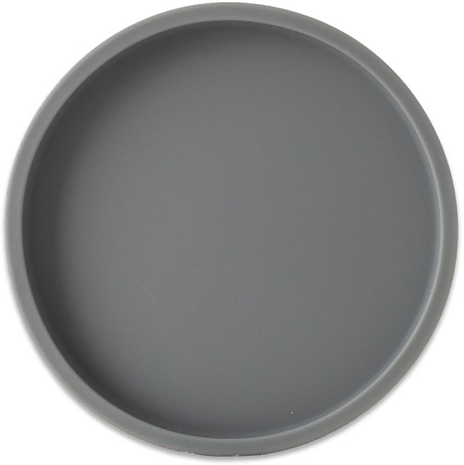 플라이토 실리콘 마카롱 원형 컵받침 티코스터, 그레이, 1개