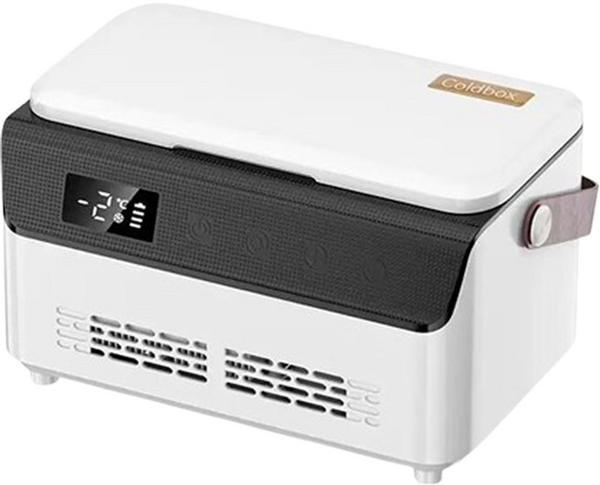13600mAh 5V 電池, 白色+黑色, 雙層胰島素冷藏盒小冰箱5V雙層無電池