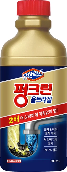 펑크린 울트라겔 배수구 세정제, 500ml, 1개 - 쿠팡