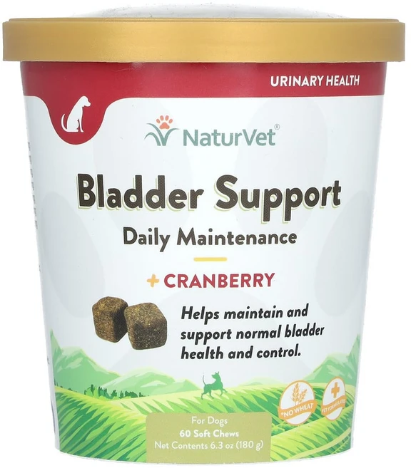 네츄어벳 방광 서포트 일상 관리 + 크랜베리 반려견용 소프트츄 60개 180g(6.3oz), 1개 - 쿠팡