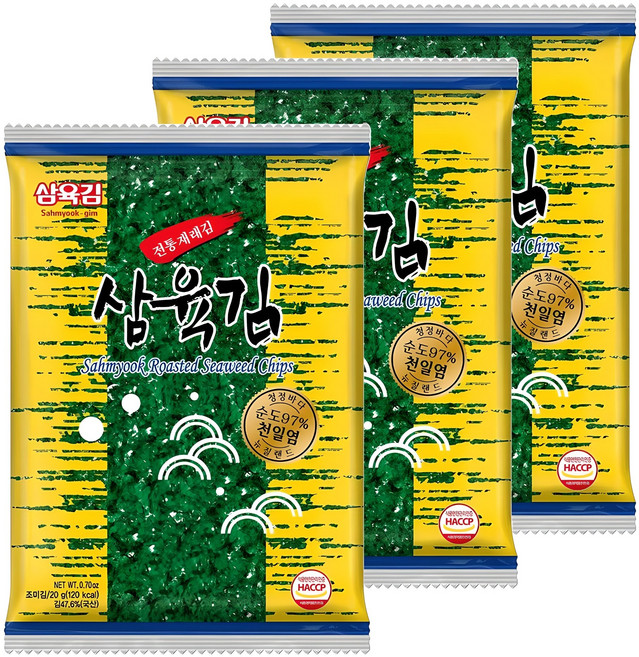 삼육김 전장김, 20g, 3개