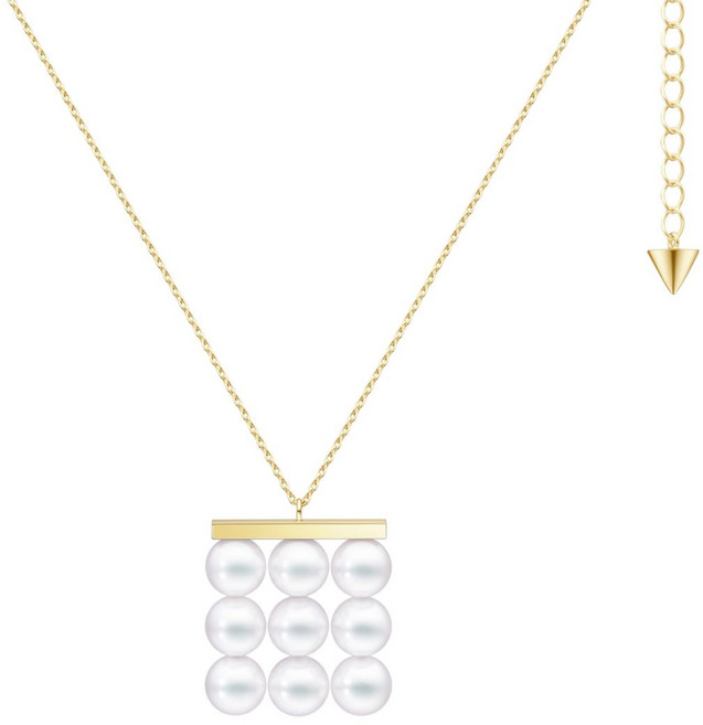 타사키 컬렉션 라인 밸런스 빌드 18K 옐로 골드 아코야 펄 펜던트