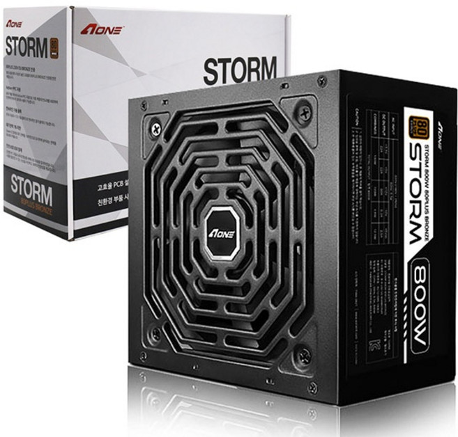 AONE 스톰 800W 80PLUS 브론즈 블랙 PC 파워서플라이 컴퓨터 전원