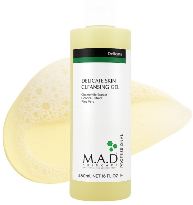 [매드스킨케어] 델리케이트 스킨클렌징 젤 예민피부 클렌저, 1개, 480ml