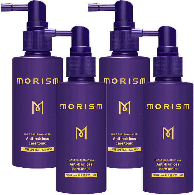 모리즘 스칼프 헤어 토닉 80ml 4통/ 탈모완화 에센스 탈모 영양, 4개