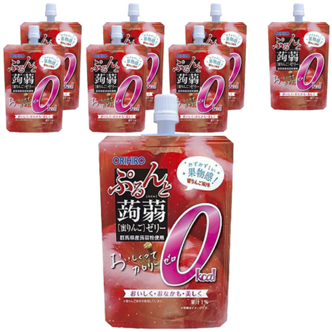 오리히로 탱글 곤약젤리 꿀사과맛, 8개, 130g