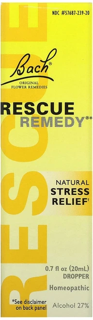 Bach 오리지널 꽃 요법 Rescue Remedy 천연 스트레스 완화제 20ml(0.7fl oz), Bach오리지널꽃요법RescueRemedy천연스트레스완, 1개, 20ml - 쿠팡
