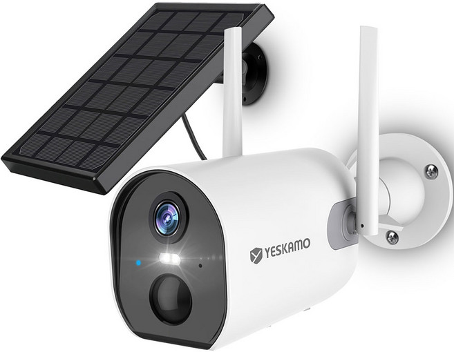 YESKAMO 예스카모 충전식 배터리형 보안용 무선 Wi-Fi CCTV 카메라, KR-ZS-GX6S-T, 1개