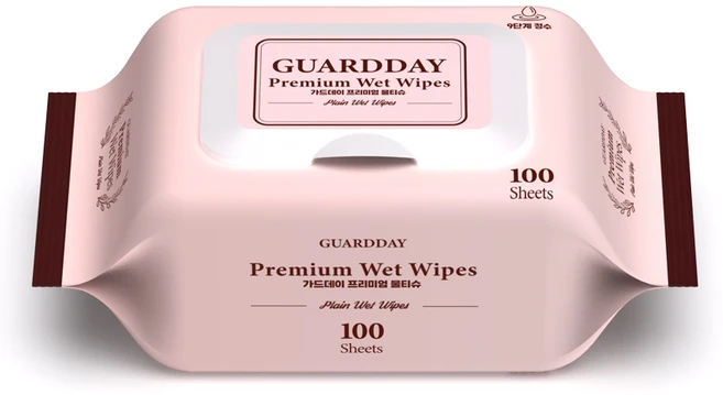 물티슈 프리미엄 클린물티슈 캡형물티슈 티슈 화장지 캡형100매/물티슈100매, 230g, 100매입, 1개 - 쿠팡