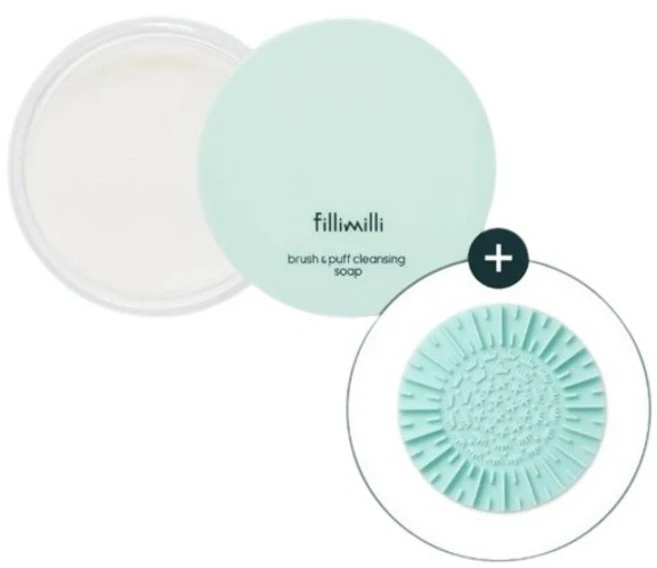 필리밀리 브러시&퍼프 클렌징솝 (+클렌징패드), 1개 - 쿠팡