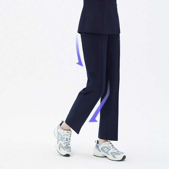 [더유니폼랩] 간호복 병원 하의 수술복 스크럽복 여성바지 프리미엄밴딩팬츠-클래식네이비