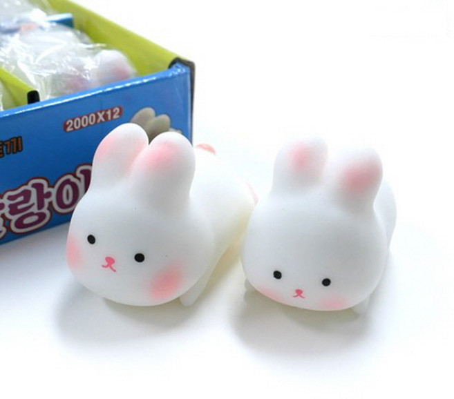 산토끼 말랑이 12개 한박스 토끼 주물럭 토끼 팝잇토끼 스퀴시