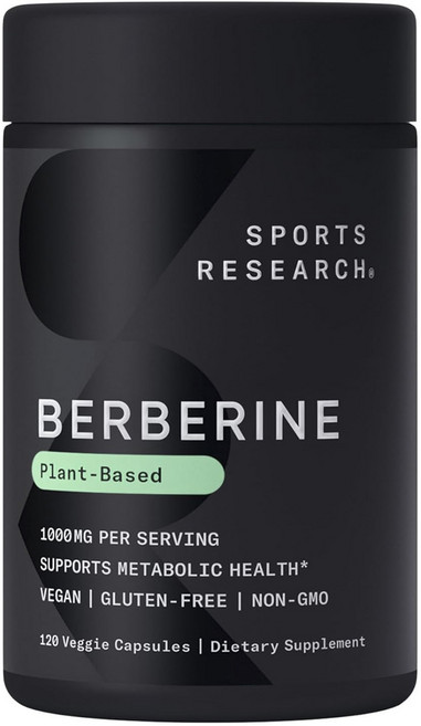 스포츠리서치 베르베린 1000mg 베지 캡슐, 1개, 120정