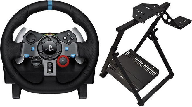 로지텍 G29 드라이빙 포스 블랙 레이싱 휠, 1개