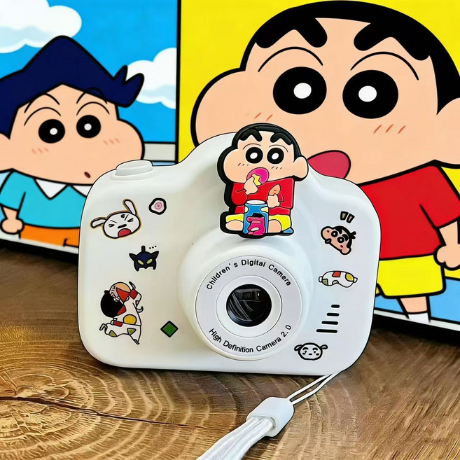 兒童數位相機 學生高清雙攝 拍照錄像, 1個, 蠟筆小新NZ-白512G內存+多功能+可傳電腦手機