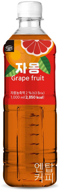 NEW 까르페 자몽 아이스티 1000mlX6개입 배송비무료, 1L, 12개