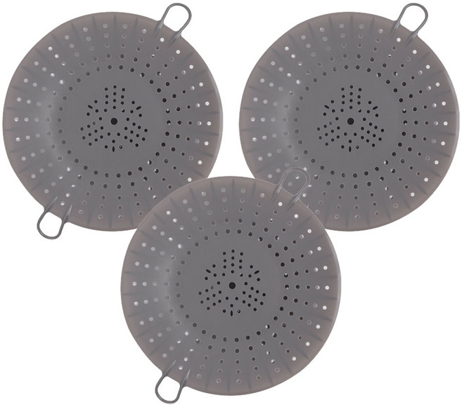 실리콘 찜기 그레이, 25cm, 3개