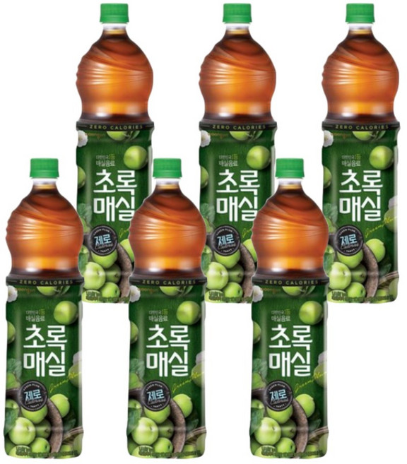 초록매실 제로, 1.5L, 6개