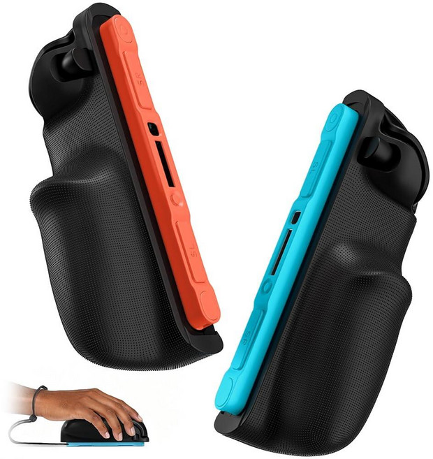 COOWPS P2 2026 Latest Upgrade Split Grip Case for Nintendo Switch 2 Mouse Mode Patent Innovative, Grip Cover, Black Grip Cover