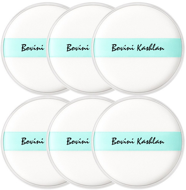 보비니 도톰한 극세사 분첩 파우더 퍼프, 6개