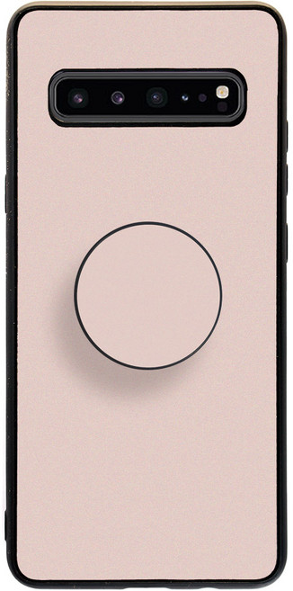 투유모바일 갤럭시 S10 5G 34색 감성 컬러 범퍼 케이스 + 동일색상 손잡이톡 세트 G977