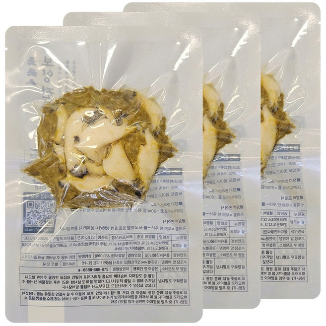 청초수 전복죽 밀키트 속초 청초수물회 전복내장 보양 프리미엄 보양죽, 3개, 210g