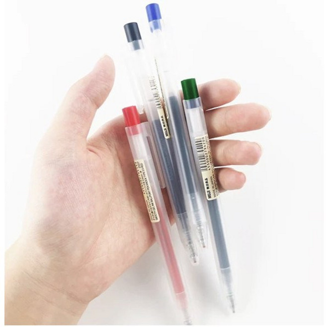 무인양품 무지 볼펜 노크식 젤 잉크, 4색모두