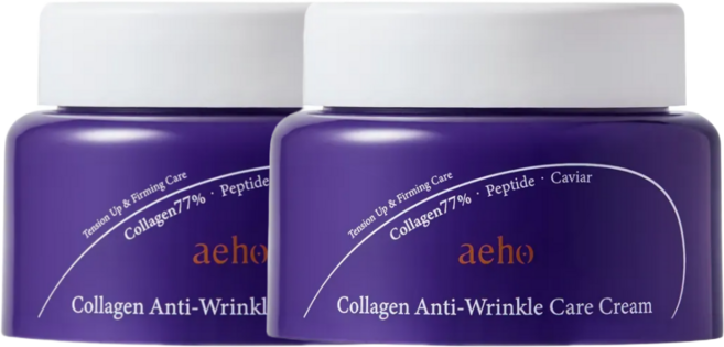 애호 콜라겐 팔자 눈가 주름개선 토탈 케어 고함량 펩타이드 안티에이징 보습 탄력 크림, 2개, 50g