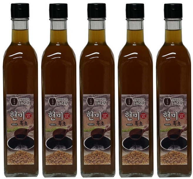 초사랑 현미 흑초, 500ml, 5개