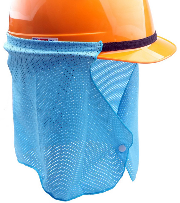 국산 햇빛가리개 안전모 캡 모자 똑딱이 단추 메쉬 망사 원단 자외선 햇빛 차단 차광 통풍 그늘막 그늘이 차단막, 1개