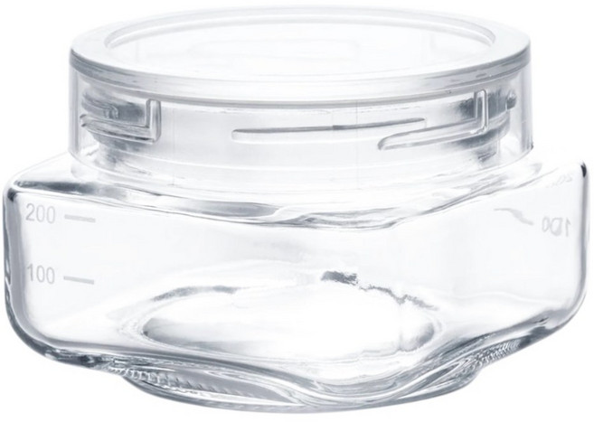 [니토리 일본이케아] 내용물이 보이는 유리 캐니스터 SH300 클리어, 1개