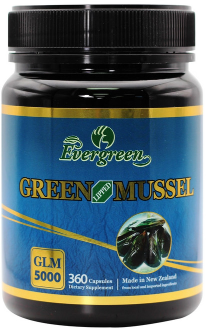 에버그린 뉴질랜드 초록입홍합 그린머슬 5000 360캡슐, 1개, 360정