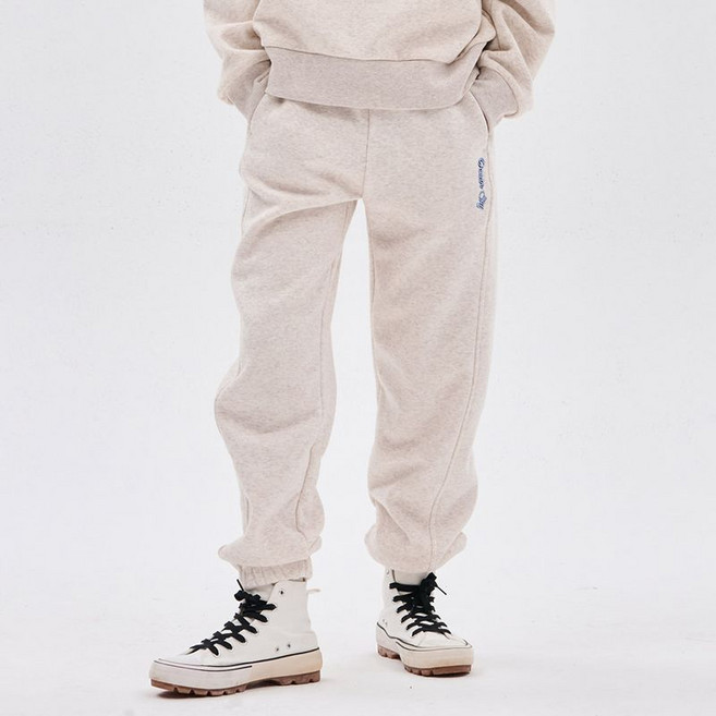[오션스카이] (본사직영)[3color]여아 Logo자수 절개 포인트 기모 조거Pants
