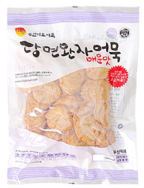 부산어묵 미도어묵 당면 완자 어묵 매운맛, 1개, 700g
