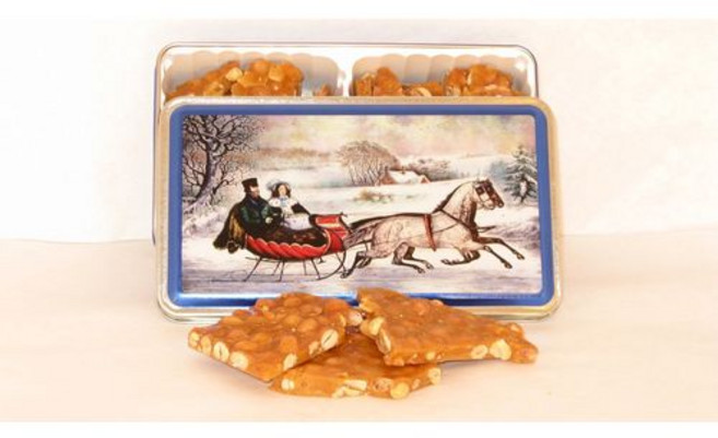 땅콩 브리틀 선물 틴 1개 1 Peanut Brittle Gift Tin