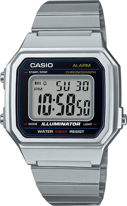 Casio Men's Classic B650WD-1A Silver Stainless-Steel Quartz Fashion Watch