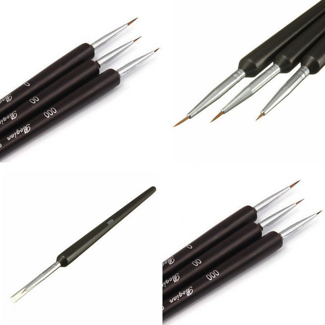 극세필 초미세 붓 초소형 그라피 피규어 수채화 붓세트, 단품, 단품