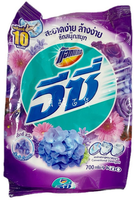Attack 泰國版玫瑰洗衣粉, 1個, 036 紫色 （700g)