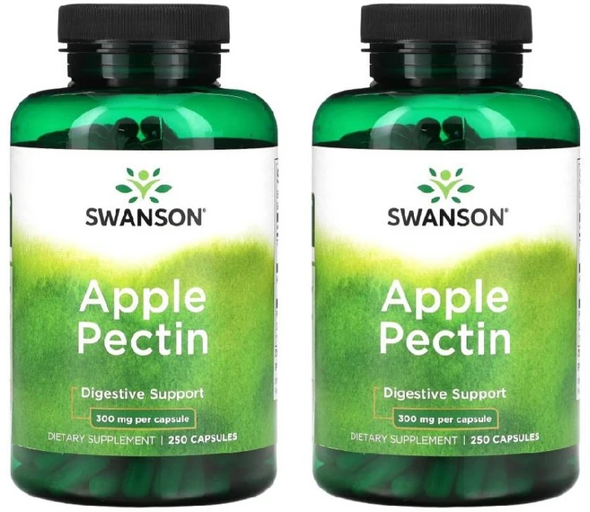 스완슨 사과식이섬유 애플펙틴 300mg 250캡슐 2세트, 2개, 250정 - 쿠팡