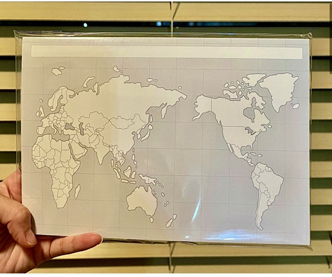 (2권세트) 중등역사 세계 지도 백지도 메모지 메모 세계사 사회탐구 역사 지리 포스트잇 일반사회 고등