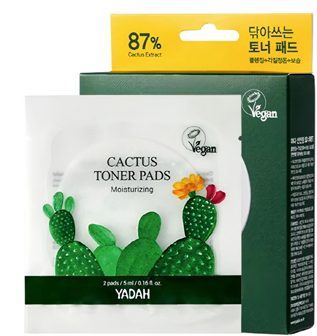 야다 선인장 토너패드 5ml, 2매입, 10개 - 쿠팡