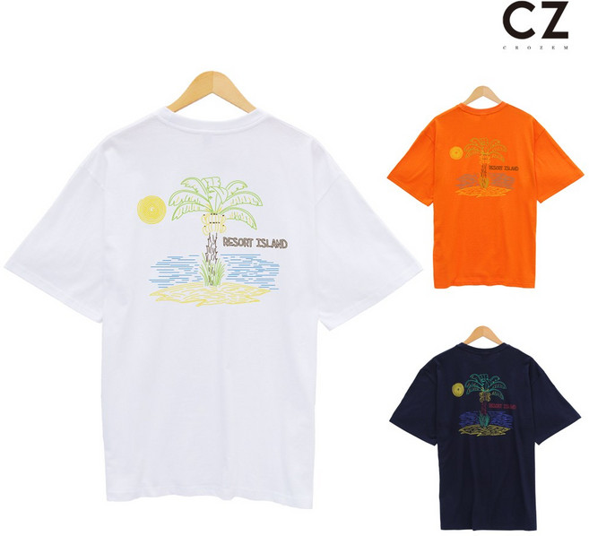 크로젬 리조트 아일랜드 오버핏 반팔티 CRZTS 414