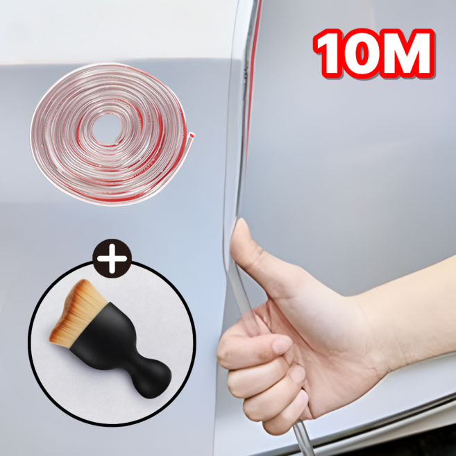 루닌 차량 문콕 방지 풍절음 차단 스트립 10M, 1개, 투명