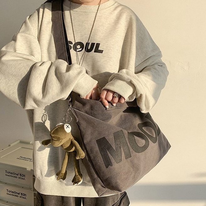 보니타콜렉티드 데일리 무드 나염 빈티지 에코백 데일리 숄더백