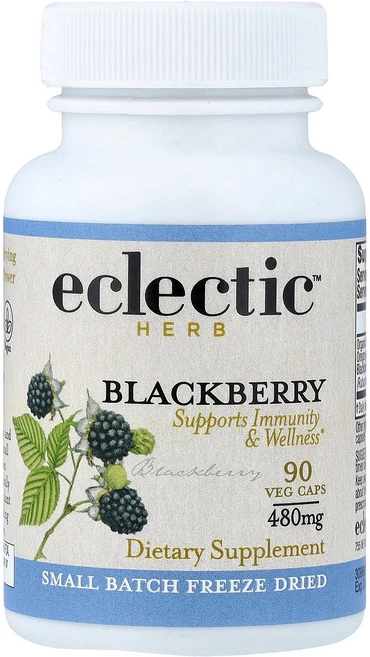 Eclectic Herb Freeze-Dried Blackberry 90 Veg Caps 480 mg per Capsule, Eclectic Herb, Freeze-Dried, B, 1개 - 쿠팡
