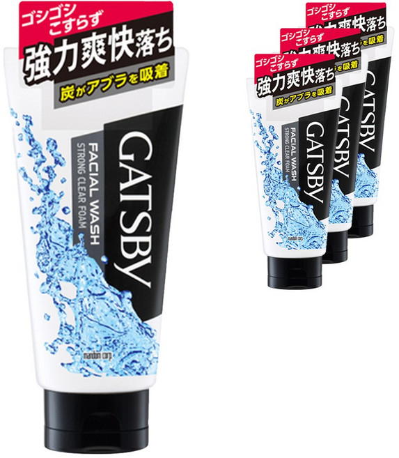 갸스비 페이셜 워시 스트롱 클리어 폼, 130g, 4개