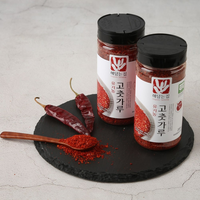 [해담는집] [2025년 햇고추]영양 유기농고춧가루200g /매운정도선택가능/김치일반양념용 고운양념용선택가능, 200g, 1개, 고운양념용, 아주매운맛