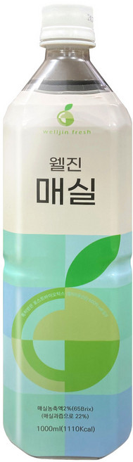 웰진 매실 1000ml - 1개 / 음료베이스 액상 매실차 아이스티, 1L