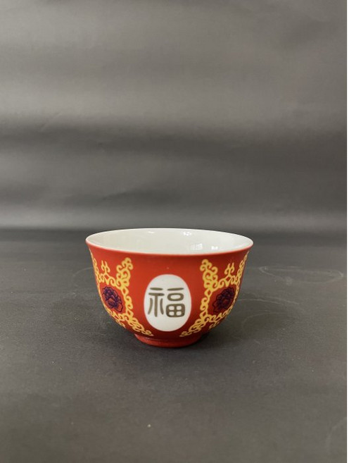 東昇瓷器 大同瓷器 福壽無疆小湯碗, 1個, 3509反口碗直徑9高5.5容量150