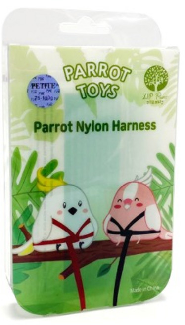 모란 앵무새 하네스 쁘띠 코뉴어 사랑 유리 앵무새 가슴줄 발목링 리드줄 외출 산책, 1개